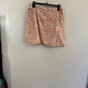 Split Floral Skirt no shorts underneath Size 7